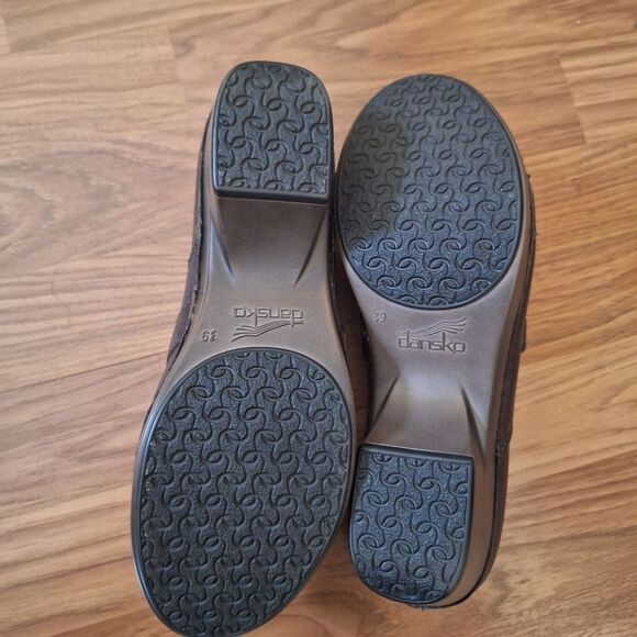 Dansko Womens Leather Clogs Academia Preppy Classic Boho Comfort 39 / 8.5 - 9 US - Picture 8 of 15